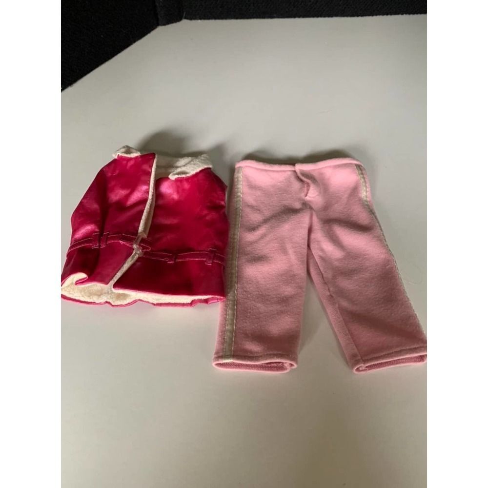 American Girl 18" Doll Pink SKI TRIP OUTFIT: Vest Pants RETIRED 2004.   Some pil